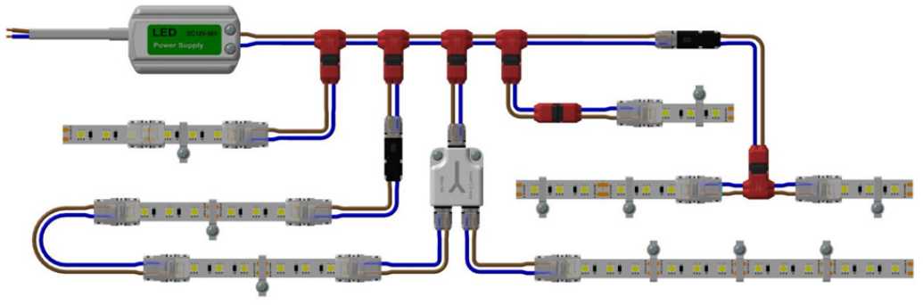 Гнуткая святлодыёдная стужка SMD SMD5050 Святлодыёдная стужка (12V-24V) (5)