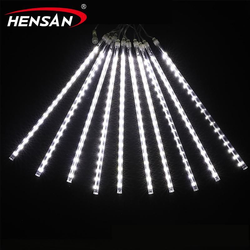 Wholesale 30cm 60cm 80cm 100cm 8 10 Tube Icicle Falling Rain String LED Meteor Shower Light Manufacturer and Exporter Huaxing Lighting Technology